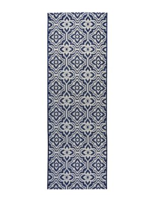Homemaker Geo Tile Indoor & Outdoor Runner Navy | Home | George at ASDA