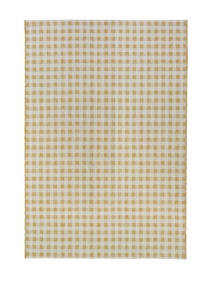 Homemaker Gingham Indoor & Outdoor Rug Yellow Home at ASDA