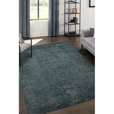 Snug Plain Denim 200X290cm Rug, Blue