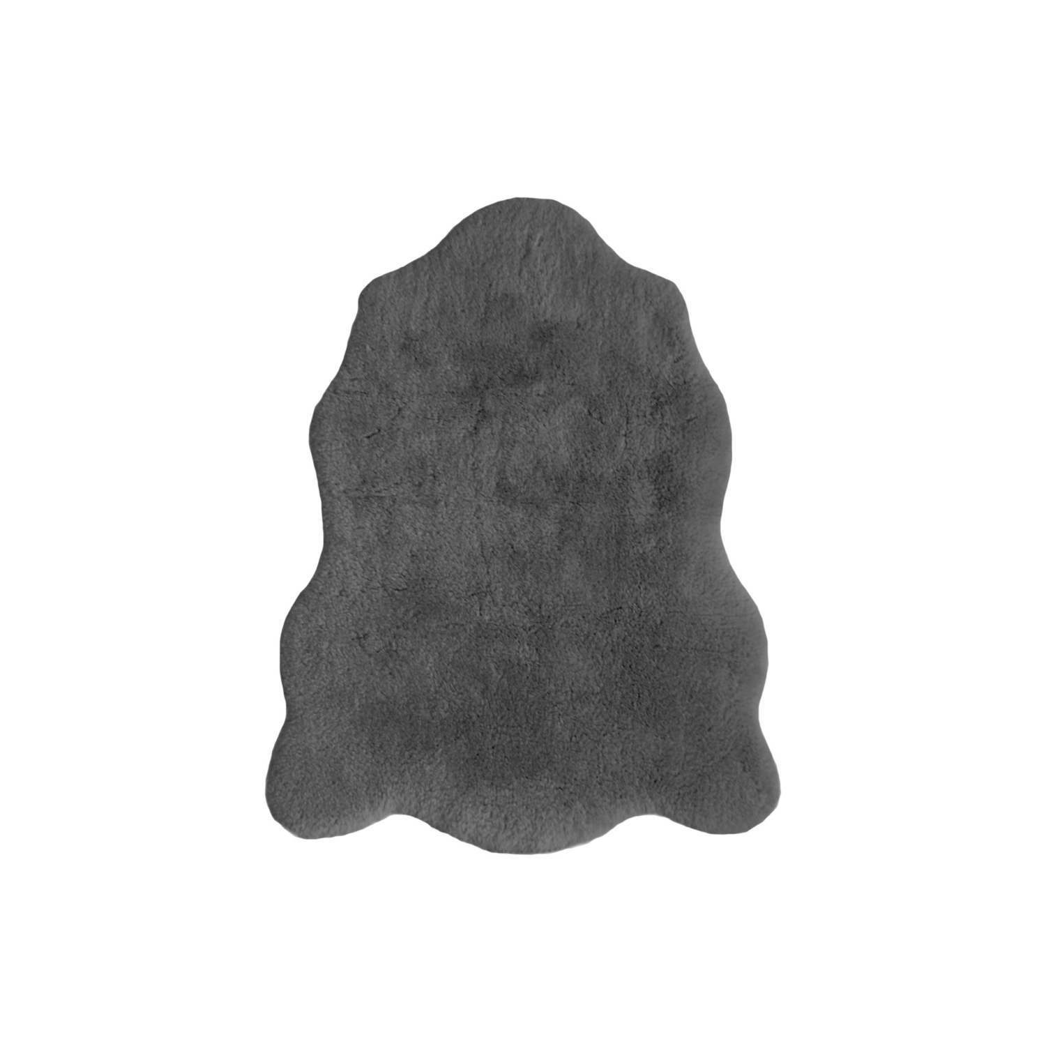 George Home Grey Maker Luxury Fur Shaped Rug