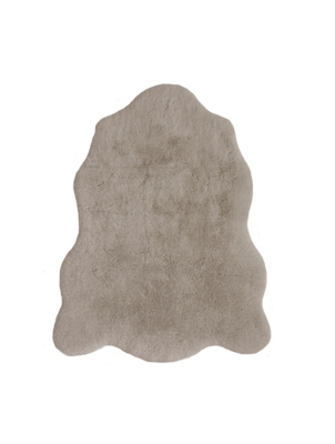 Homemaker Luxury Fur Shaped Rug Natural | Home | George at ASDA