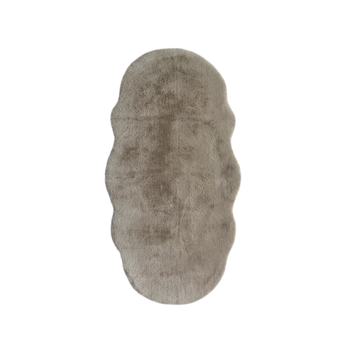 George Home Natural Maker Luxury Fur Shaped Rug