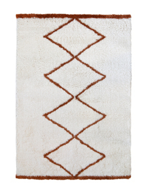 Homemaker Scandi Style Diamond Shaggy Rug Home at ASDA