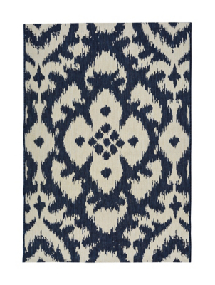 Homemaker Ikat Flower Indoor/Outdoor Rug Home at ASDA