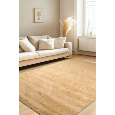 Snug Plain Honey 200X290cm Rug, Yellow