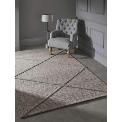 Homemaker Stellar Checker 120X170 Rug, Grey