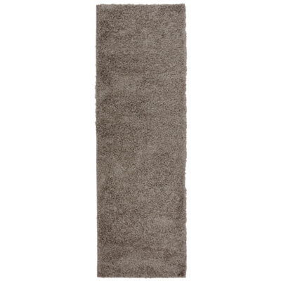 Snug Jazz Shaggy Dark Natural 67X200cm Rug, Brown
