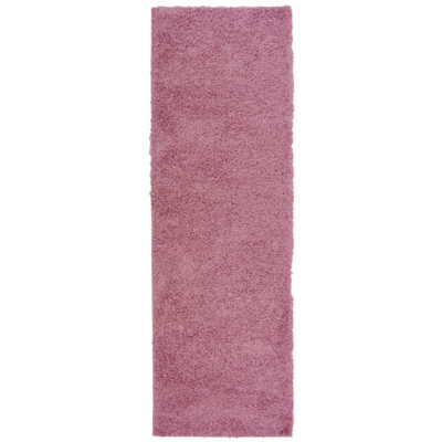 Snug Jazz Shaggy Blush Pink 67X200cm Rug, Pink