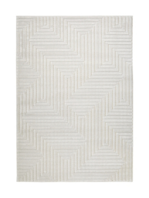 Homemaker Malmo Maze Rug White