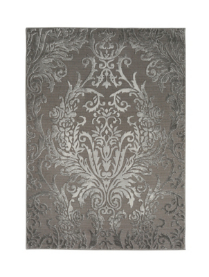Homemaker Avery Damask Rug Grey Home at ASDA