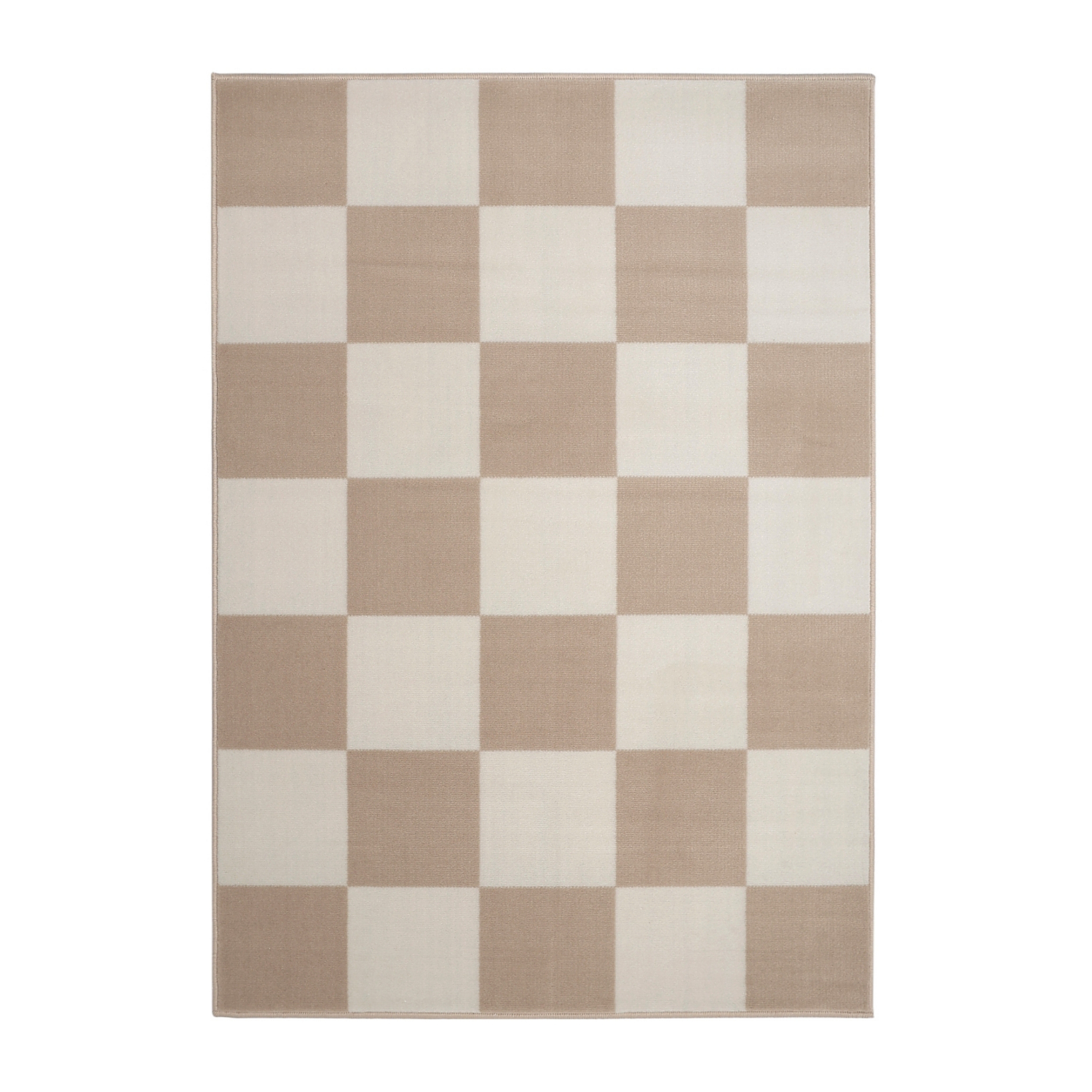 George Home Natural Maker Maestro Checkerboard Rug