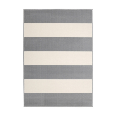Maestro Bold Line Grey 120 X 160cm Rug, Grey