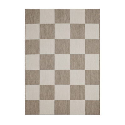 George Home Natural Maker Indoor/Outdoor Checkerboard Rug Extra Large