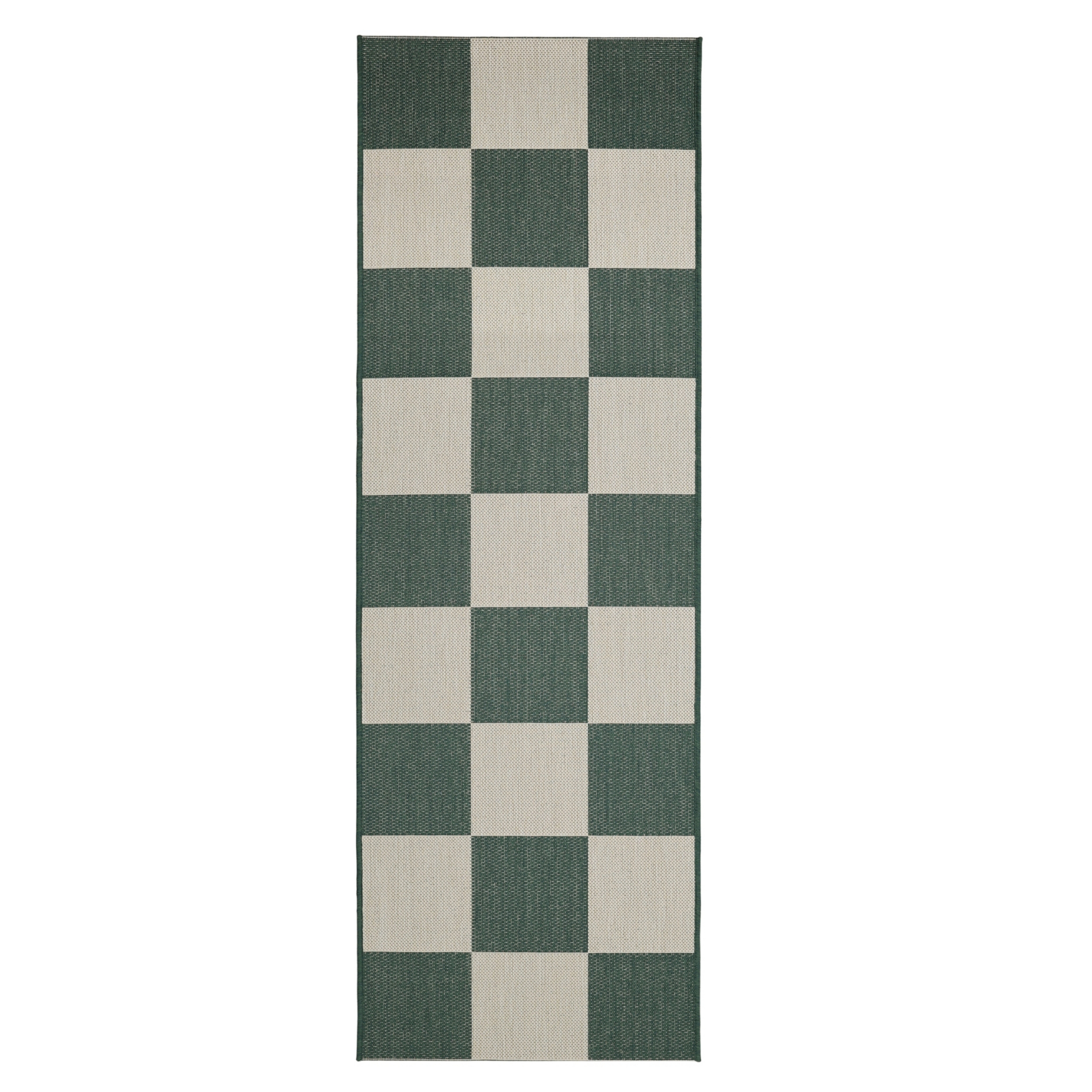 George Home Green Maker Indoor/Outdoor Checkerboard Runner