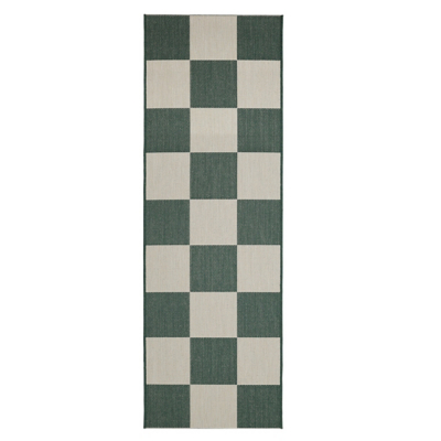 George Home Green Maker Indoor/Outdoor Chequer Runner Extra Large