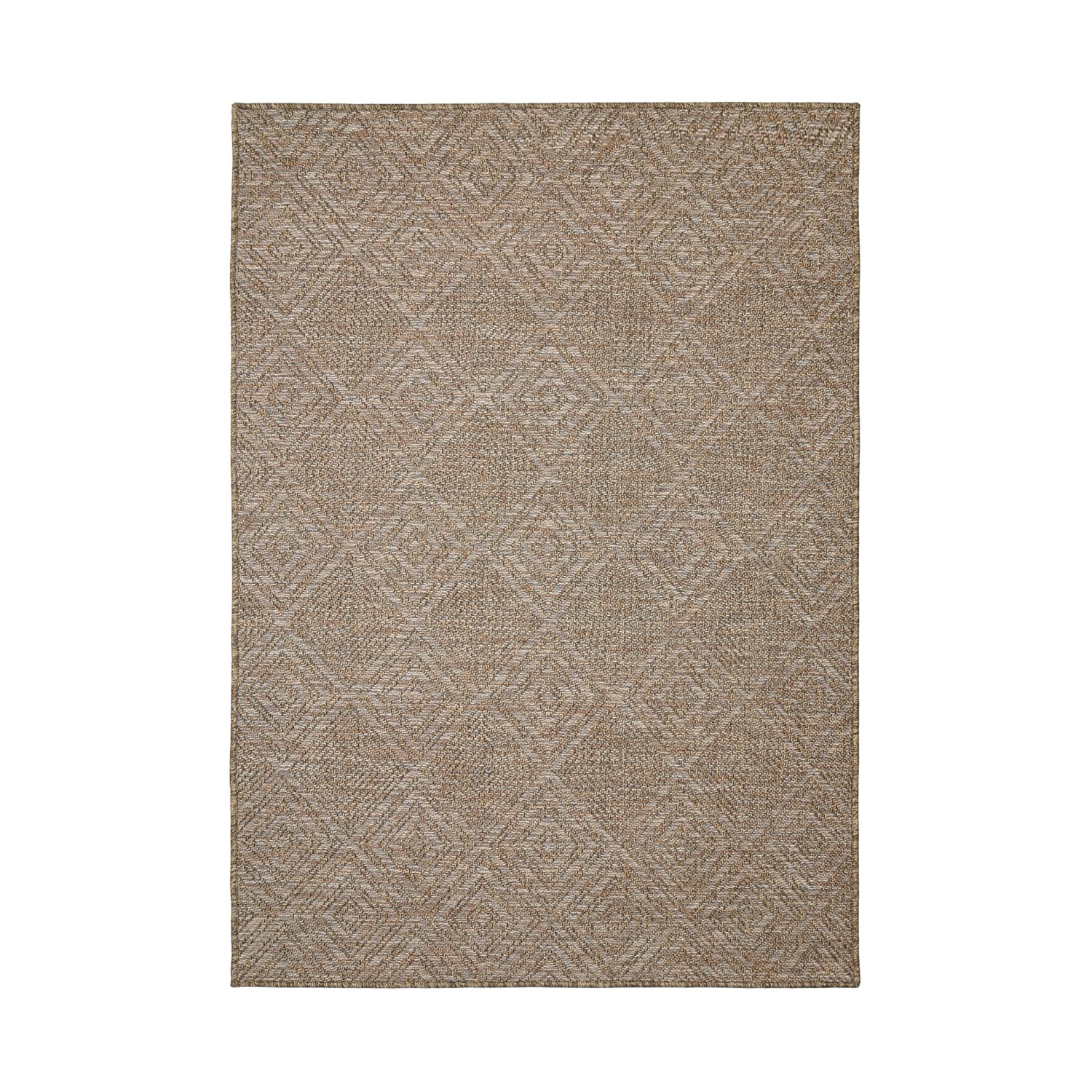 George Home Natural Maker Summer Indoor/Outdoor Diamonds Rug