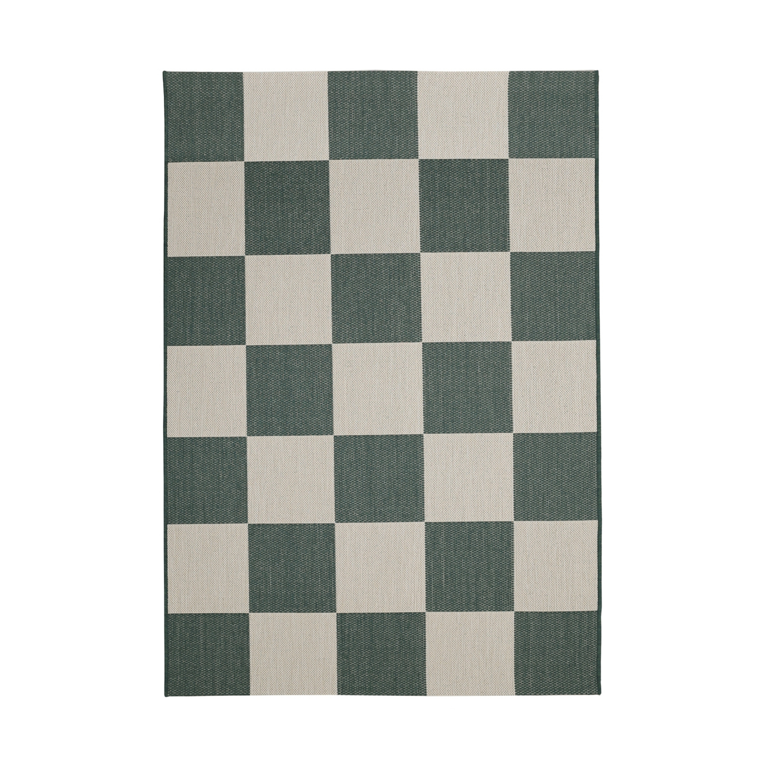 George Home Green Maker Indoor/Outdoor Checkerboard Rug
