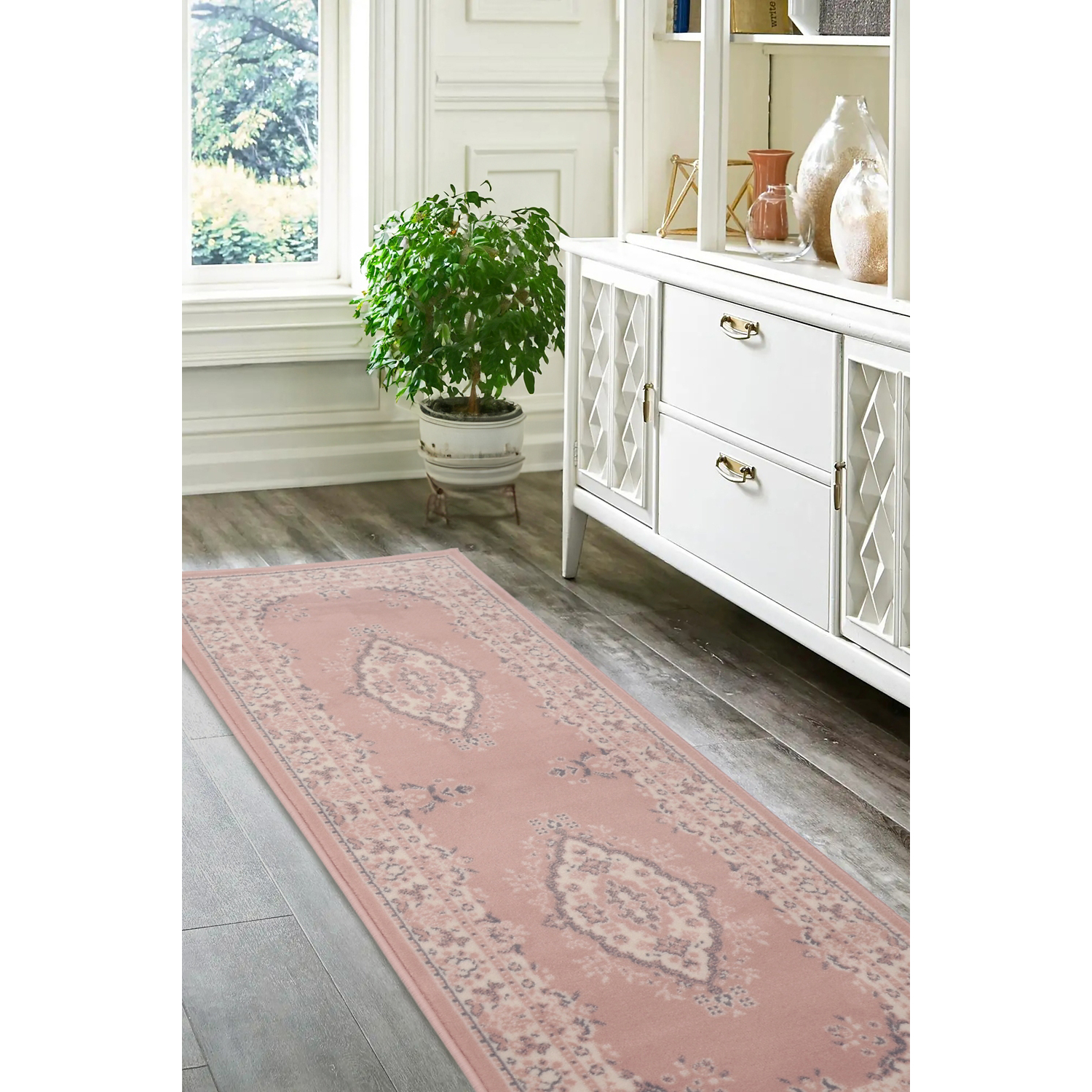 George Home Pink Maker Maestro Traditional Runner