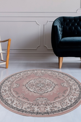 Homemaker Pink Maestro Traditional Circle Rug | Home | George at ASDA