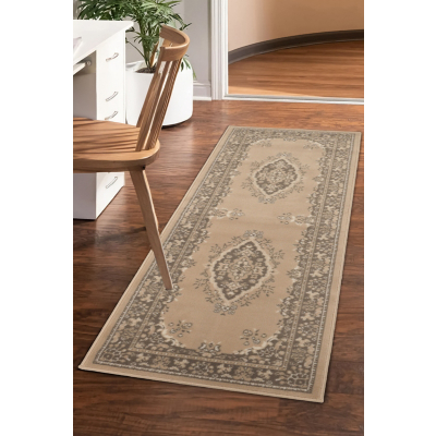 Homemaker Maestro New Traditional Natural 67X300 Rug, Brown
