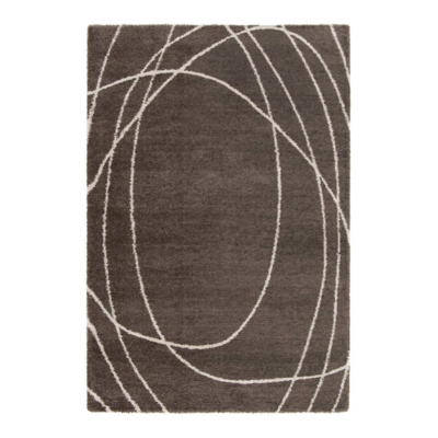 Homemaker Halo Squiggle Taupe 120X170, Brown