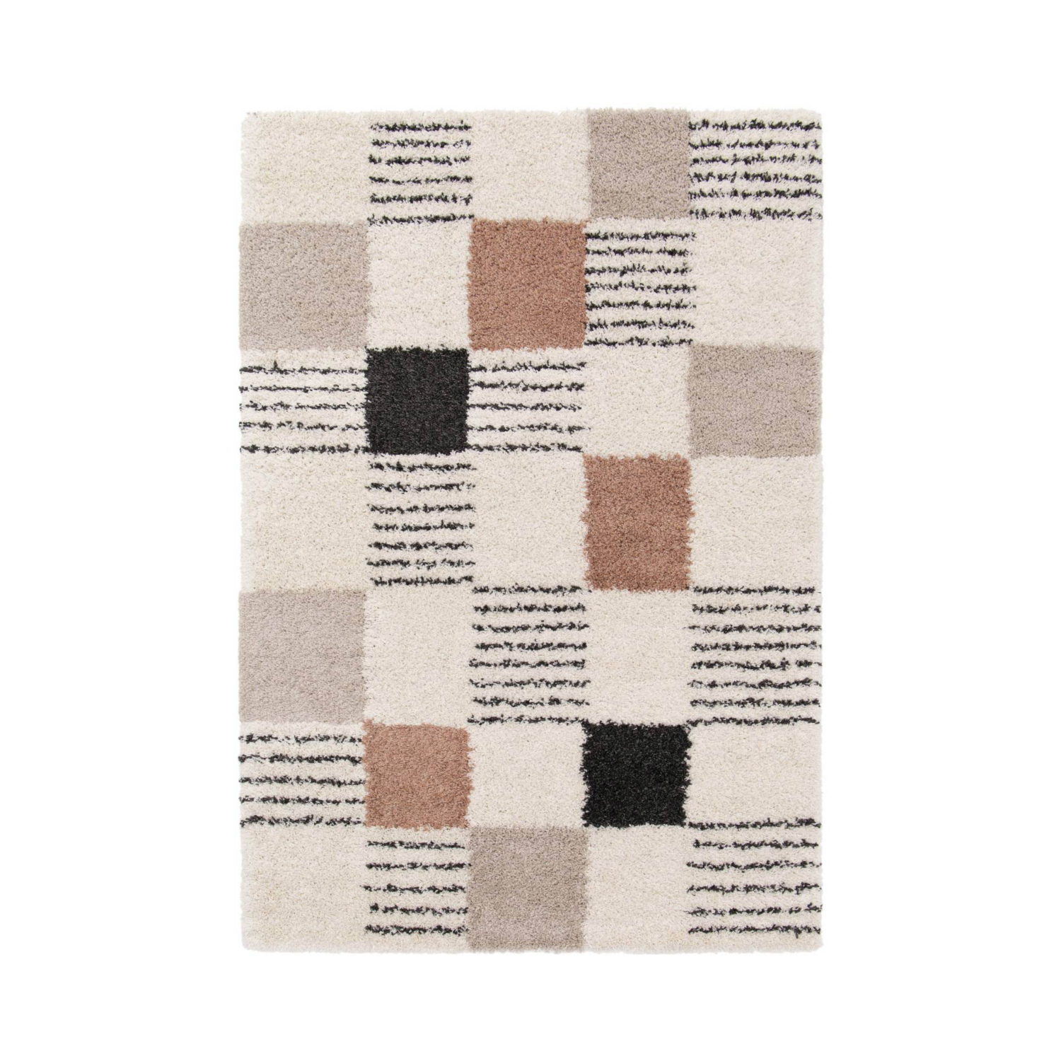 George Home Multi Maker Nomad Blocks Shaggy Rug