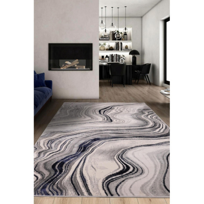 Homemaker Dusk Watercolour Navy? 120/170cm Rug, Blue