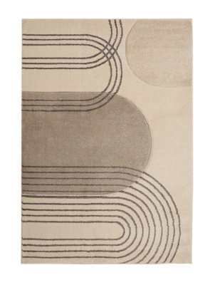 Homemaker Carved Abstract Arcs Natural Rug | Home | George at ASDA