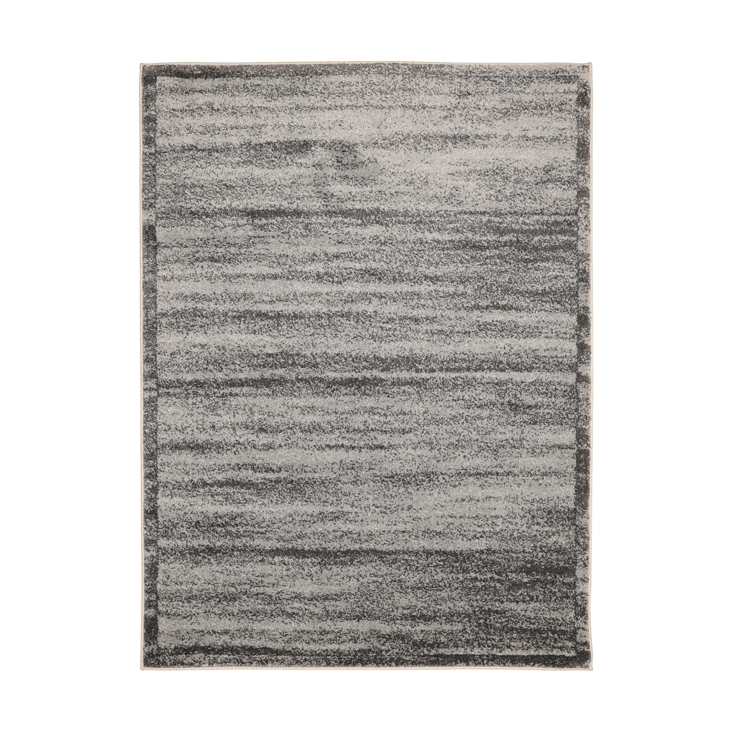 George Home Charcoal Grey Maker Sara Charcoal Textured Border Rug