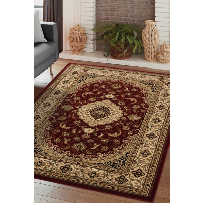 Homemaker Victoria Traditional Red 120X170 Rug, Red