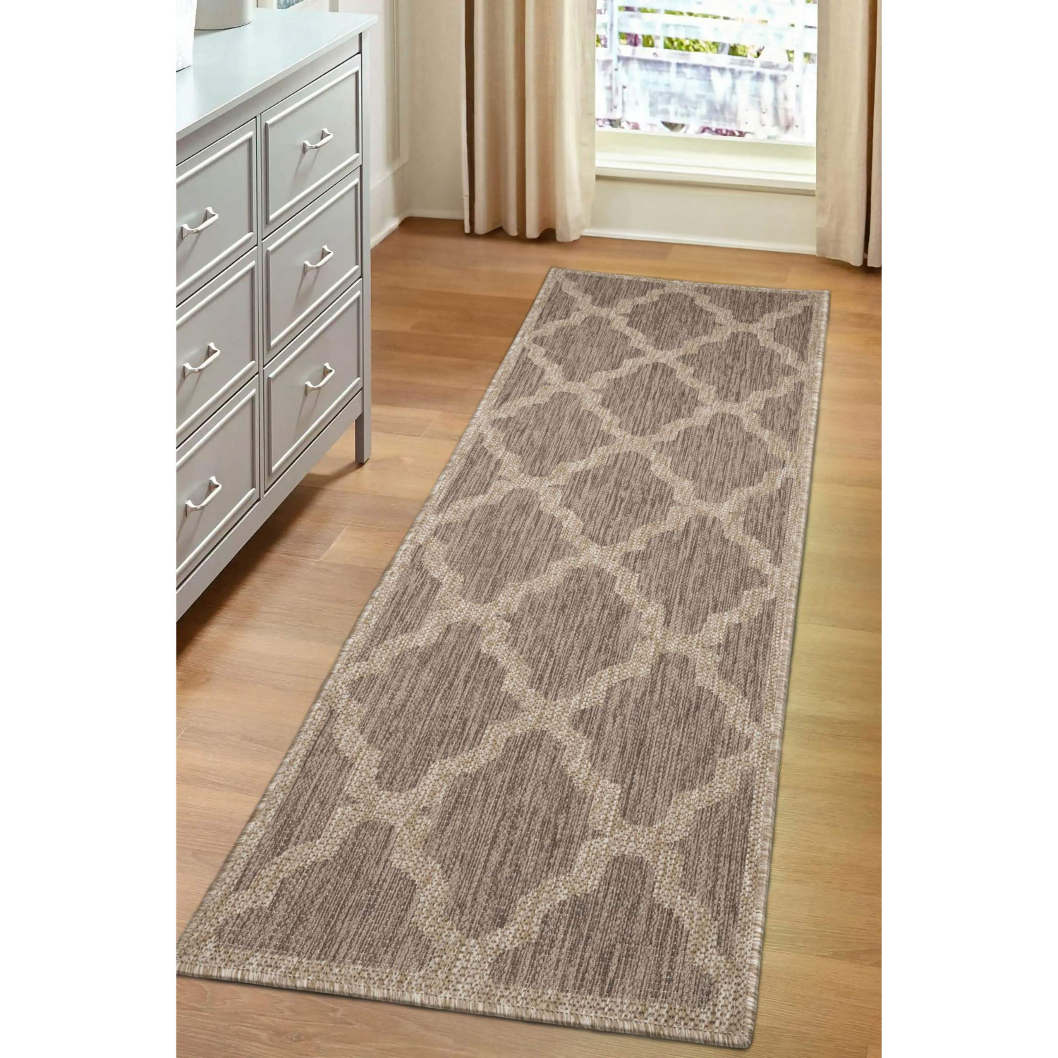 George Home Latte Maker Gel Backed Trellis Runner