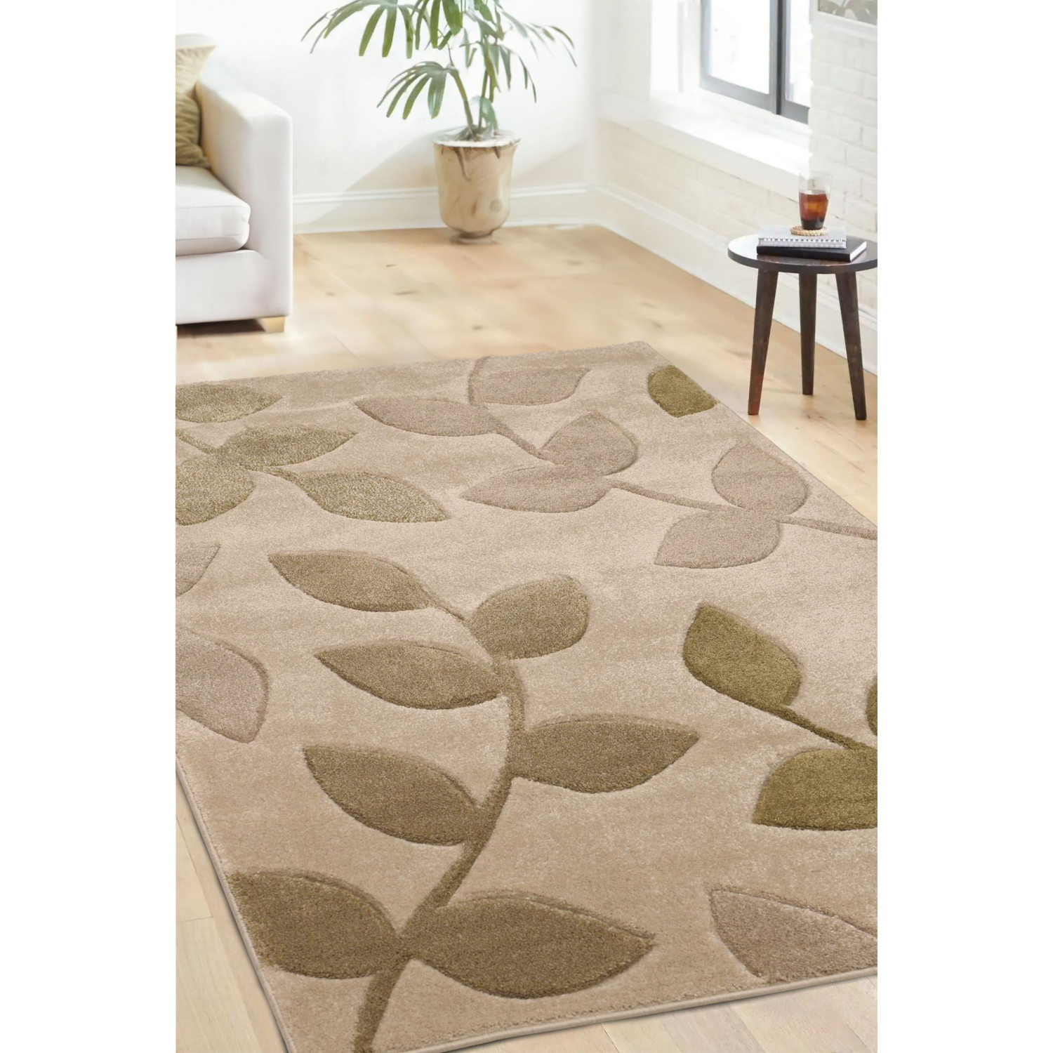 George Home Green Maker Newport Leaf Rug
