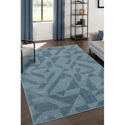 Homemaker Juno Geometric Blue 160x230 Rug, Blue