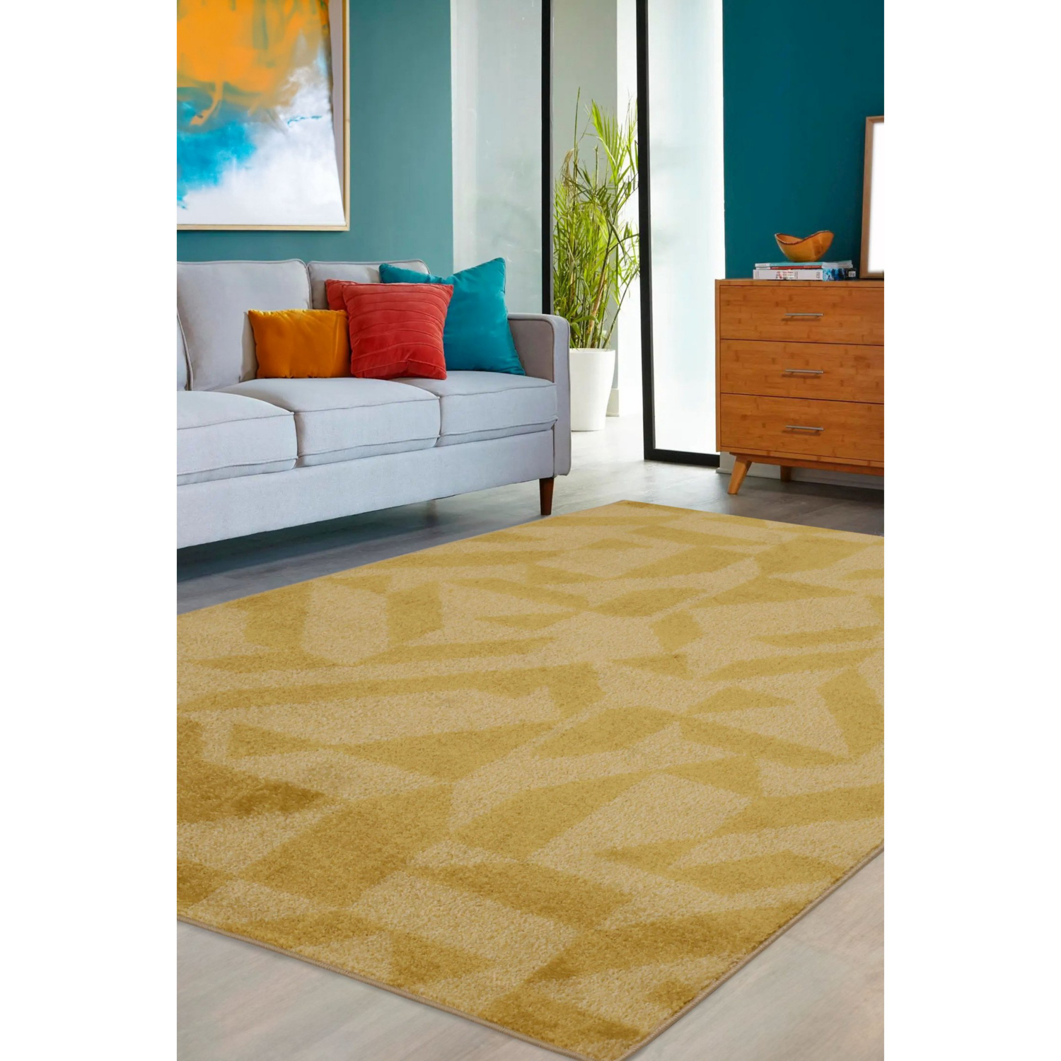 George Home Gold Maker Juno Geometric Rug
