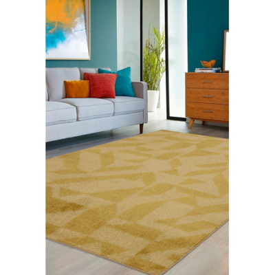 Homemaker Juno Geometric Gold 160x230 Rug, Gold