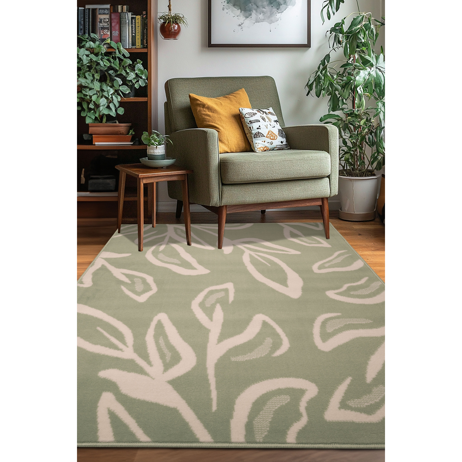 George Home Green Maker Maestro Leaf Rug