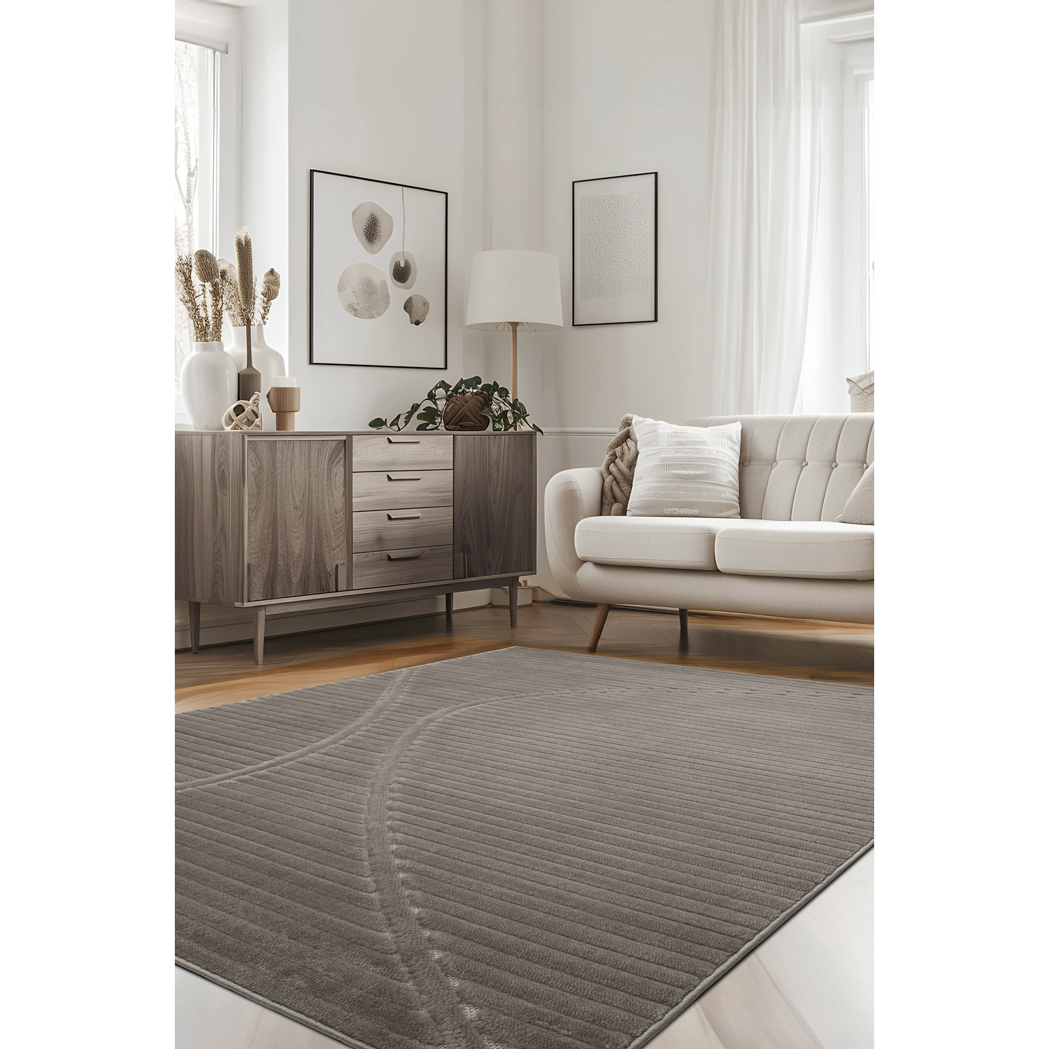 George Home Grey Maker Malmo Wave Rug