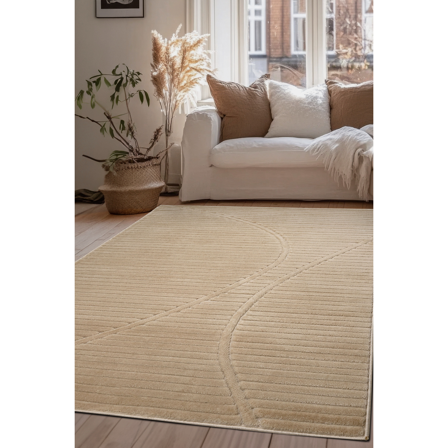 George Home Natural Maker Malmo Wave Rug