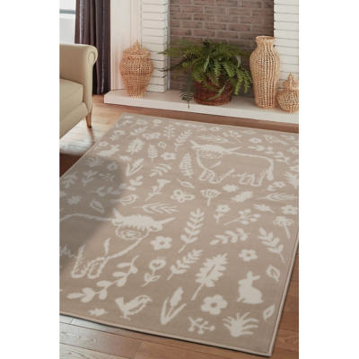 George Home Natural Maker Highland Cow Rug