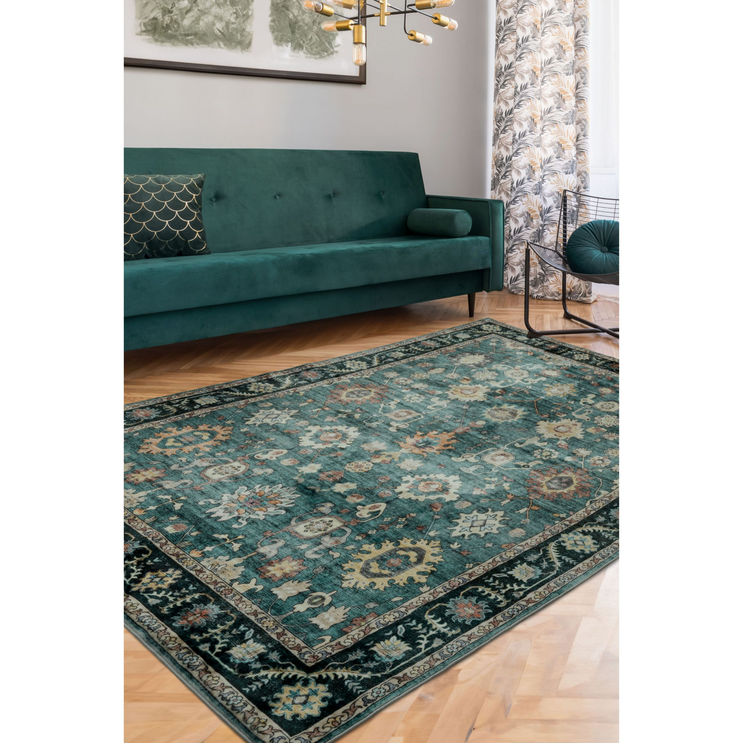 George Home Green Maker Roma Traditional Rug