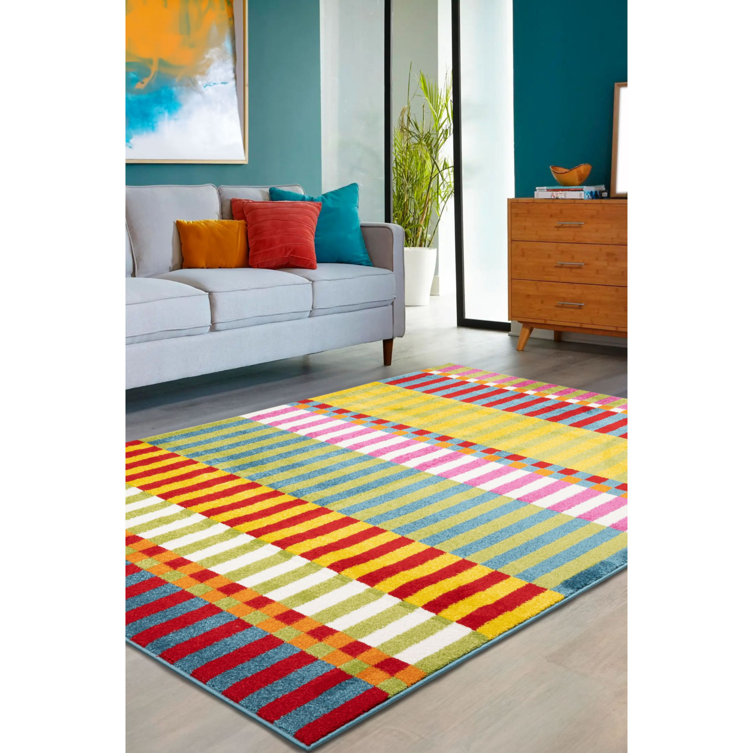 George Home Multi Maker Villa Blocks Rug
