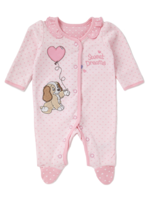 Lady Frill Baby Sleepsuit