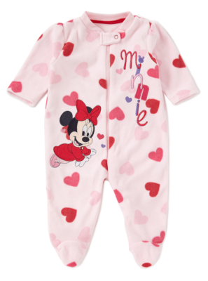 Minnie Mouse Baby Fleece Sleepsuit