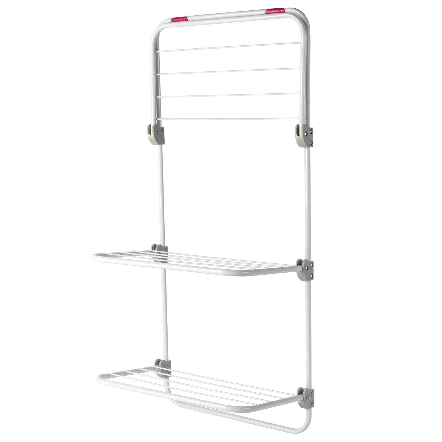 Kleeneze Overdoor Clothes Airer 3 Tier Hanging Laundry Drying Rack Space Saving - Image 2
