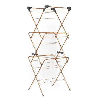 Beldray Grey & Copper 3-Tier Clothes Airer Small
