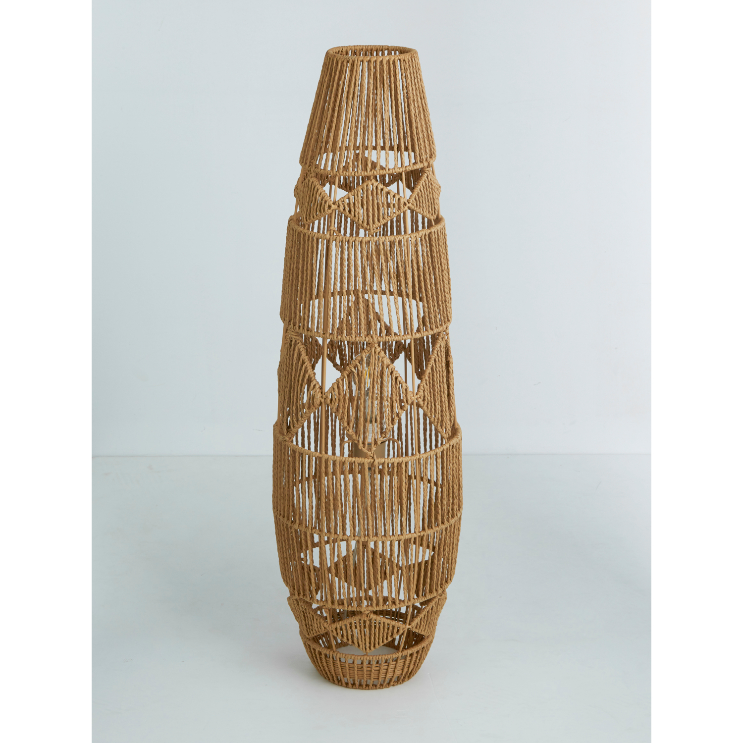 George Brown Lc Natural Rattan Floor Lamp