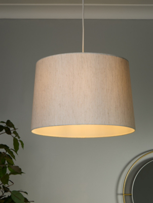 Taupe Tapered Linen Shade Home at ASDA