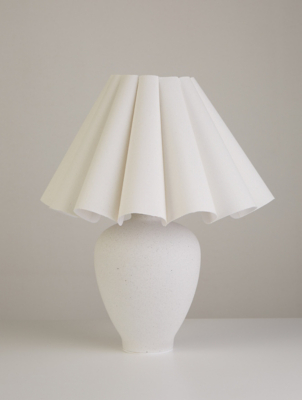 White Texture Lamp Home at ASDA