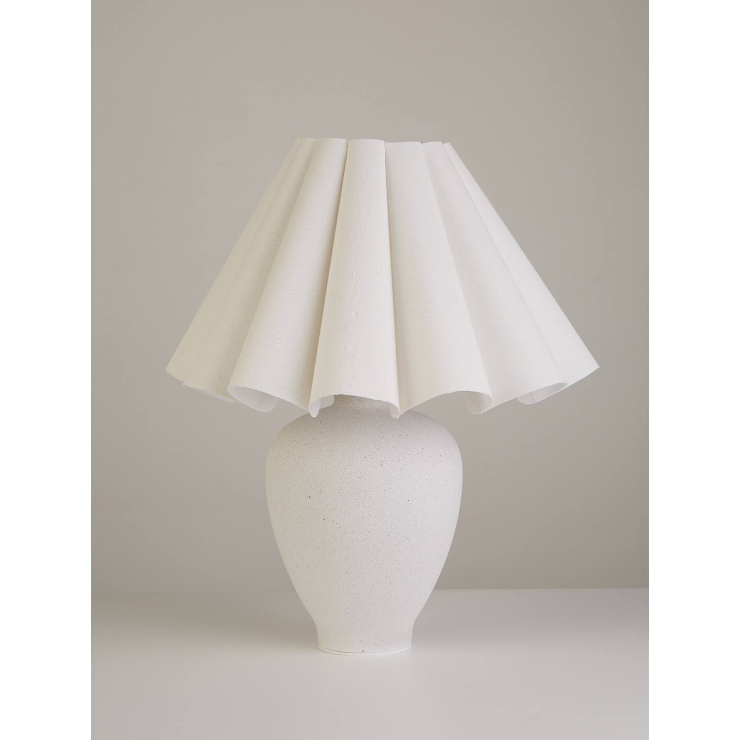 George Natural Lc White Texture Lamp