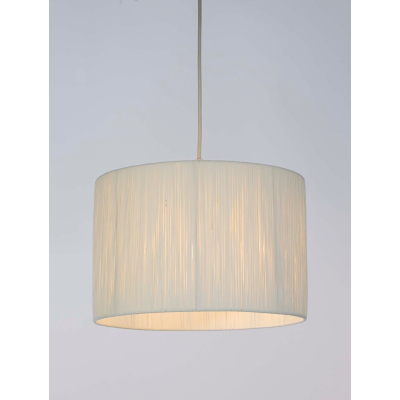 George Searchlight White Raffia Easy Fit Shade - White